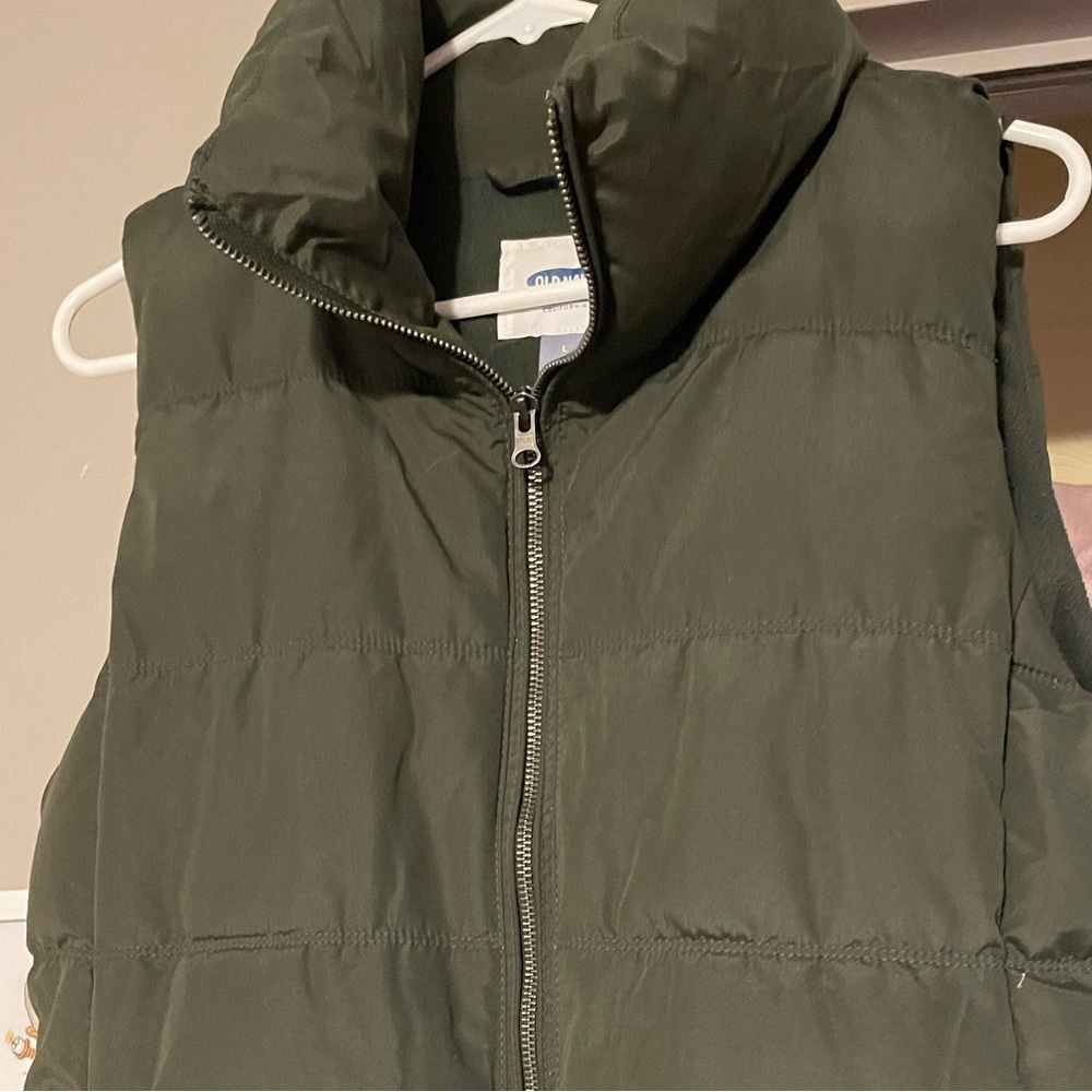 Olive green Puffer Vest